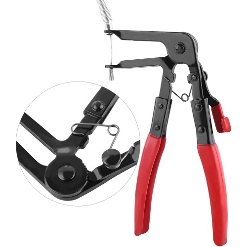 Знімач для хомутів патрубків з гнучким тросом та фіксатором Rewolt T4196 Знімач для хомутів патрубків з гнучким тросом та фіксатором Rewolt T4196