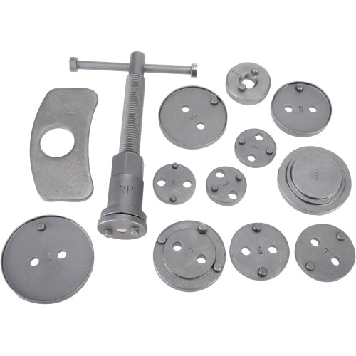 Набор инструментов для сжатия тормозных цилиндров 13 предметов Rewolt T6027 Набор инструментов для сжатия тормозных цилиндров 13 предметов Rewolt T6027