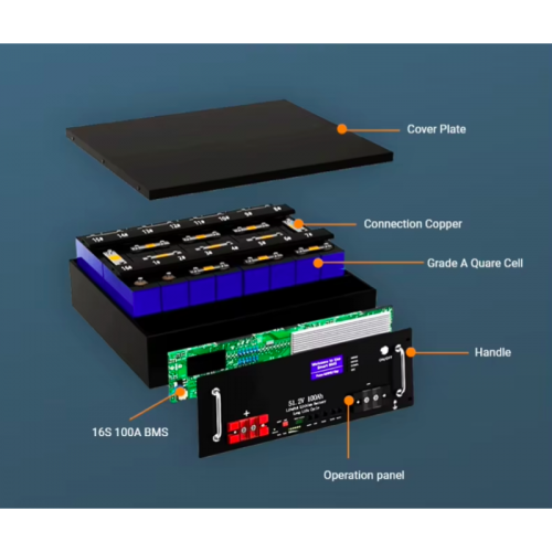 Аккумулятор для ИБП литий-железо-фосфатный LiFePO4 51.2v 100Ah LFB-512100