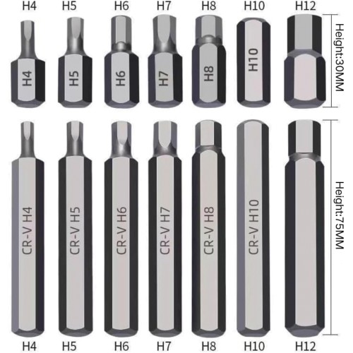 Набір біт з адаптерами 1/2&3/8 TORX, HEX, SPLINE 40од. REWOLT T1347