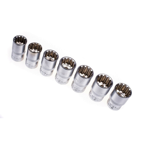 Набір головок SPLINE 8-32мм, 1/2, 19од. REWOLT T1348