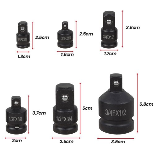 Набор ударных адаптеров 6 предметов REWOLT T1585