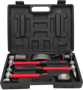 Набор молотков и кувалд для ремонта кузова и вмятин 7 предметов REWOLT T2640