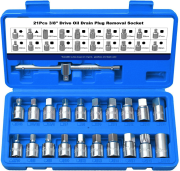 Набір головок для відкручування пробок масляного піддону 21 предмет REWOLT (T1586)