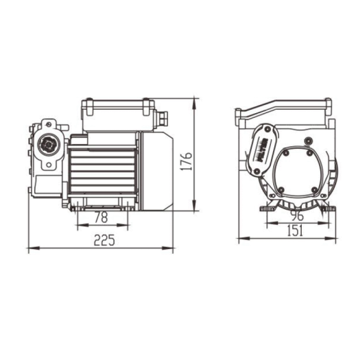 Насос перекачування ДТ VSO 60л/хв 220В (VS0160-220) Насос перекачування ДТ VSO 60л/хв 220В (VS0160-220)
